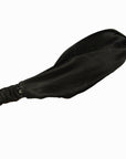 Noir Black Silk Hairband