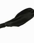 Noir Black Silk Hairband