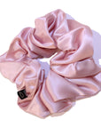 Rose Gold Large Pure Silk Scrunchies (Set of two)