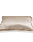 CHAMPAGNE GOLD PILLOWCASE WITH BORDER