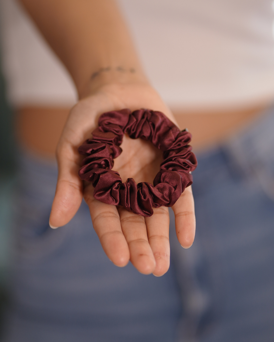 Pure Silk Scrunchies Assorted Collection (Set of nine)