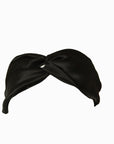 Noir Black Silk Hairband