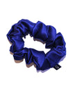 Midnight Blue Pure Silk Scrunchies (Set of three)