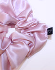 Rose Gold Large Pure Silk Scrunchies (Set of two)