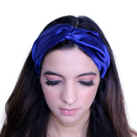 Midnight Blue Silk Hairband
